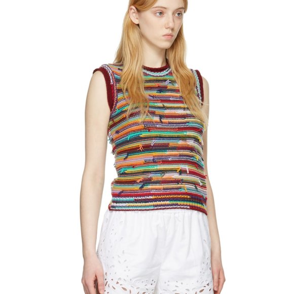 CHLOÉ Multicolor Cashmere Vest - Picture 2 of 4